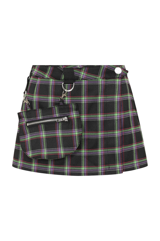 Banned Alternative DUNCAN TARTAN MINI SKIRT