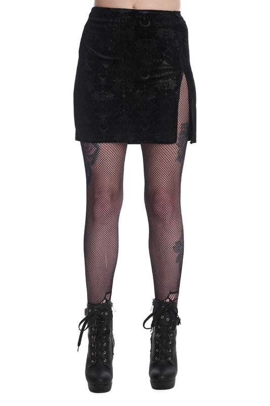 Banned Alternative CHANDELIER SLIT MINI SKIRT