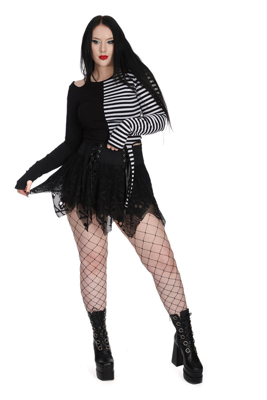 Banned Alternative MISS MISERY SKIRT