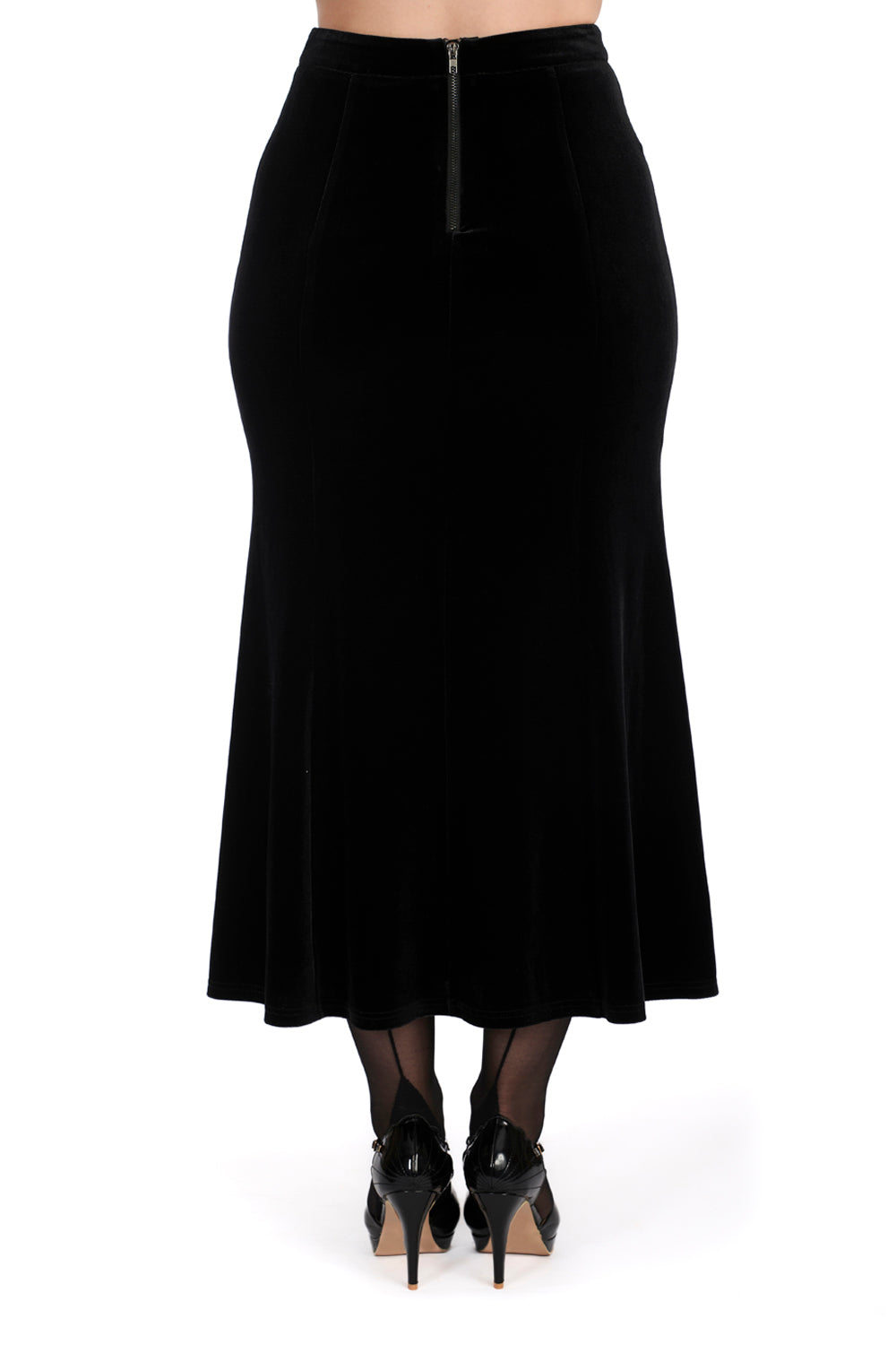 Banned Alternative BETTY ROCK PEPLUM PENCIL SKIRT