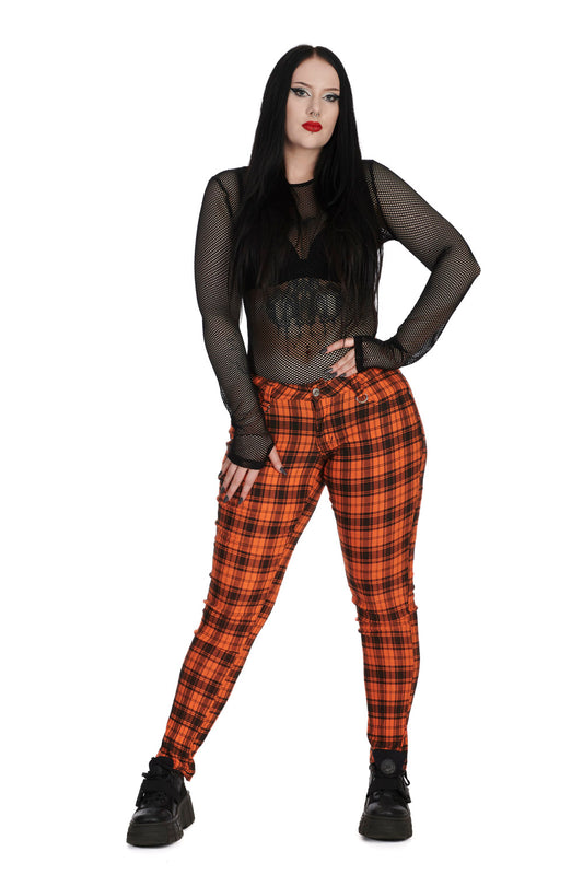 Banned Alternative FOREVER YOURS CHECK TROUSERS