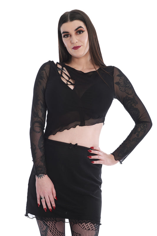 Banned Alternative THEKLA MESH TOP