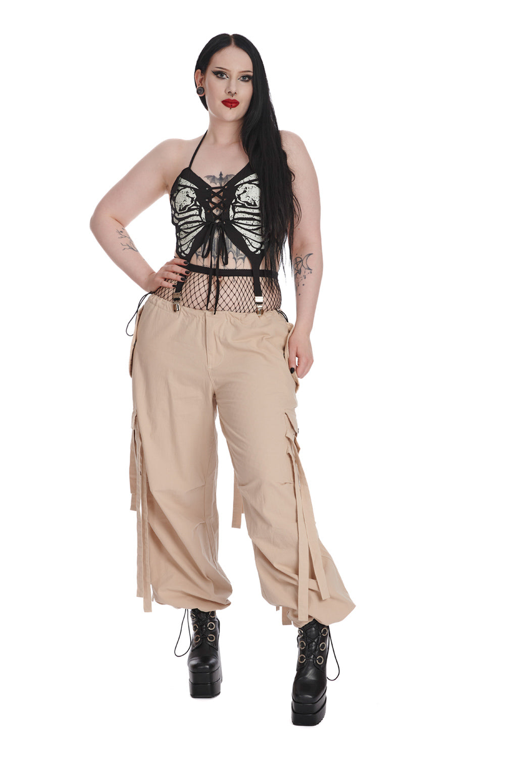 Banned Alternative LUCASTA SKELETON BUTTERFLY TOP