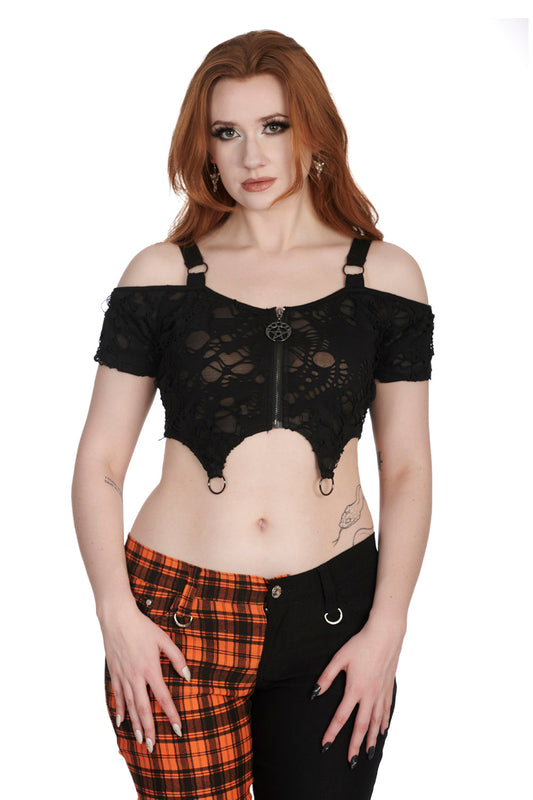 Banned Alternative ASHE CROPPED TOP