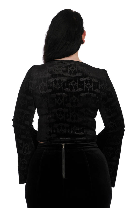 Banned Alternative VOODOO LADY GOTHIC BAT TOP