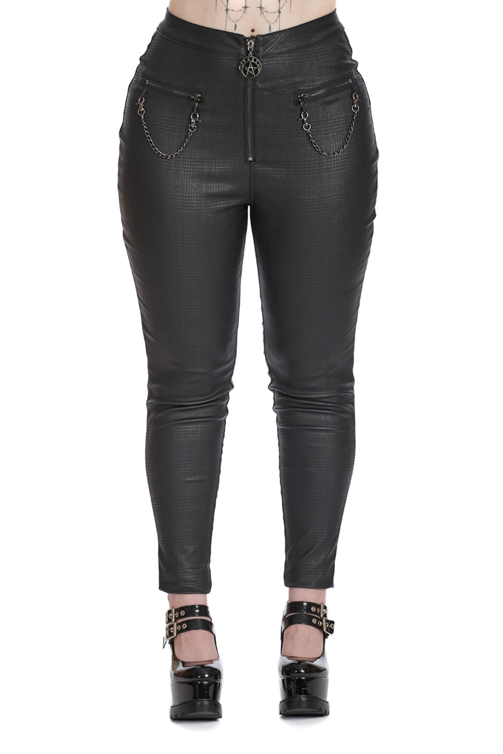 banned alternative Banned Alternative CHAOS COUTURE TROUSERS WITH HANDCUFFS