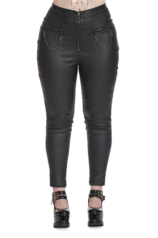 Banned Alternative CHAOS COUTURE TROUSERS WITH HANDCUFFS