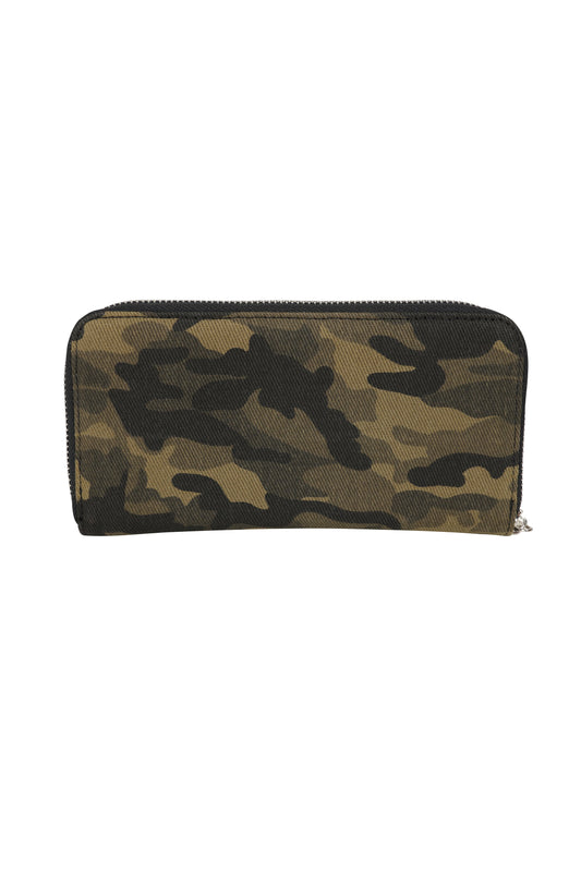 BANNED Hellbound Camo Wallet | Edgy Handcuff Card Holder