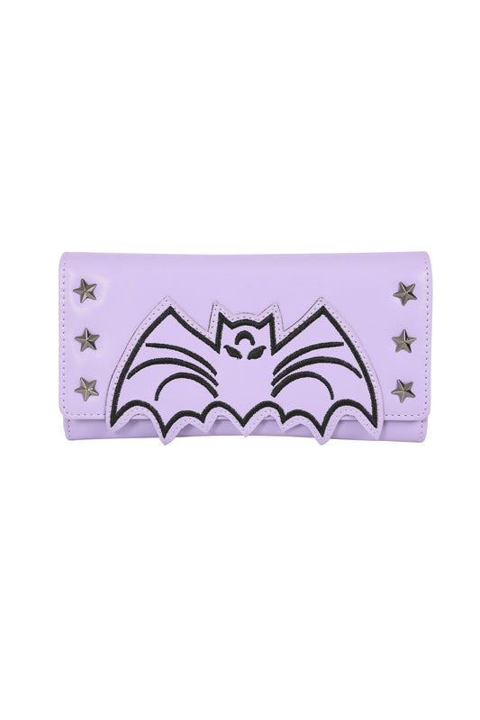 BANNED Nocturne Bat Wallet | Pastel Goth Star Card Holder