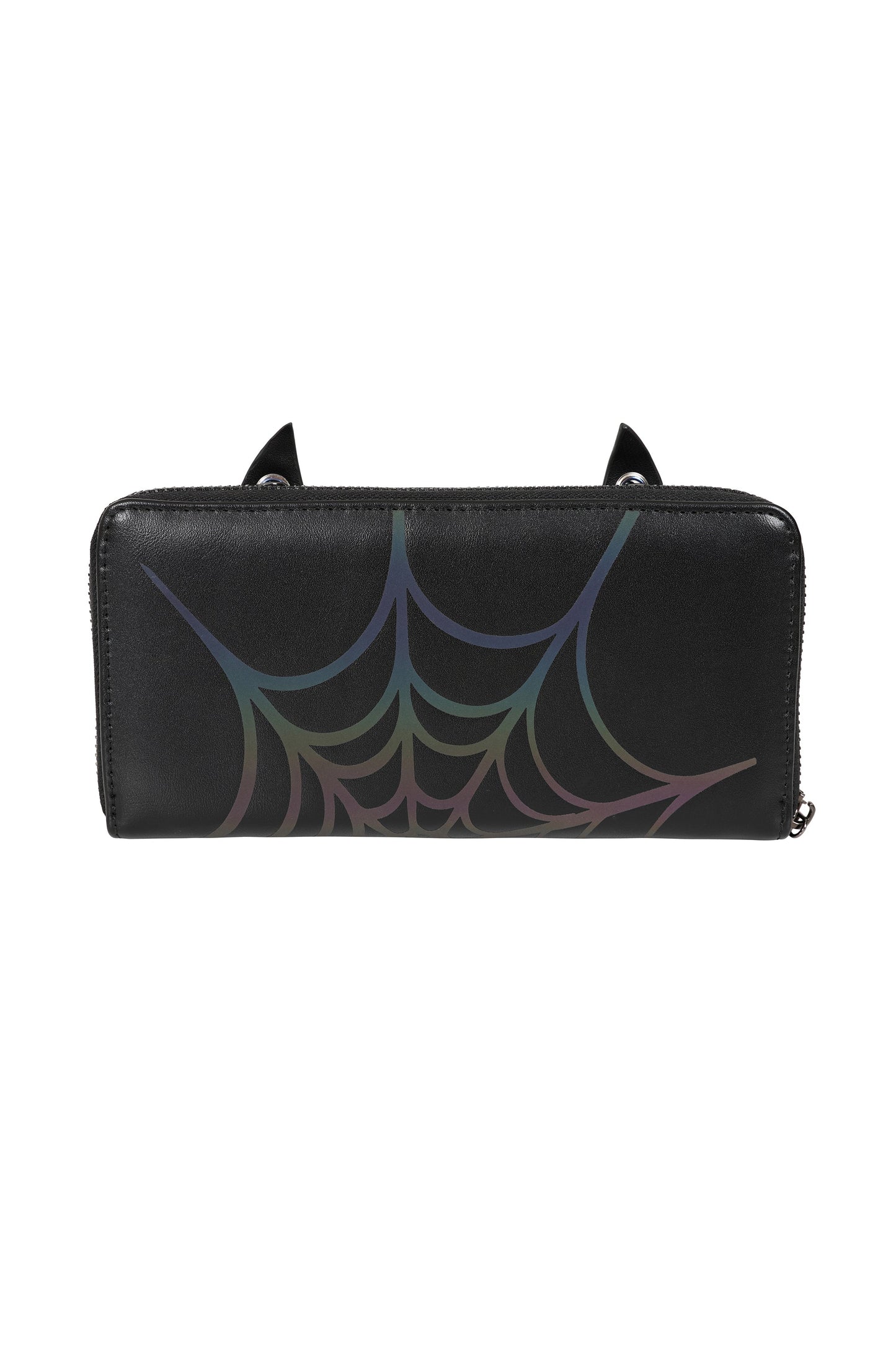 BANNED Spider Claw Holographic Wallet | Gothic Web Chain Card Holder