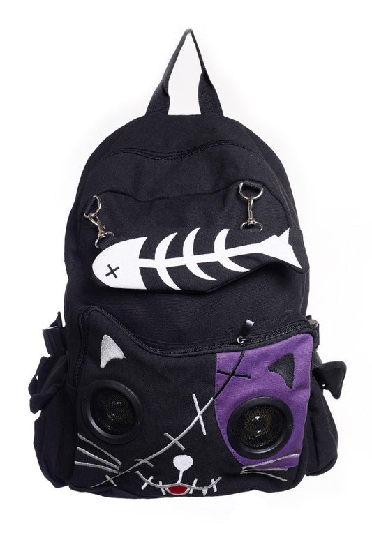 Banned Alternative Zombie Kitty Speaker Backpack