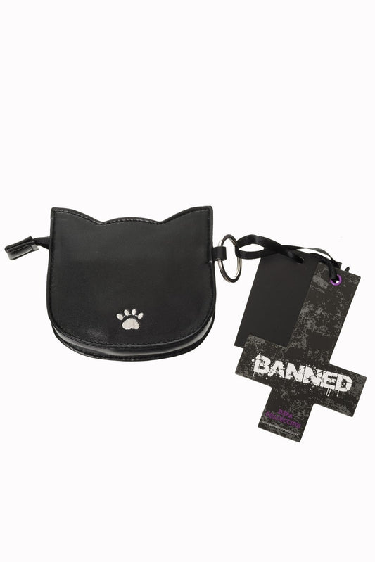 Banned Alternative Eye of the Beholder Black Cat Purse