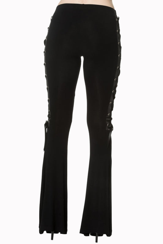 Banned Alternative Dead Disco Flare Trousers