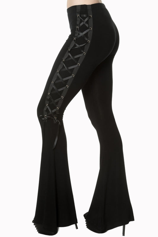 Banned Alternative Dead Disco Flare Trousers