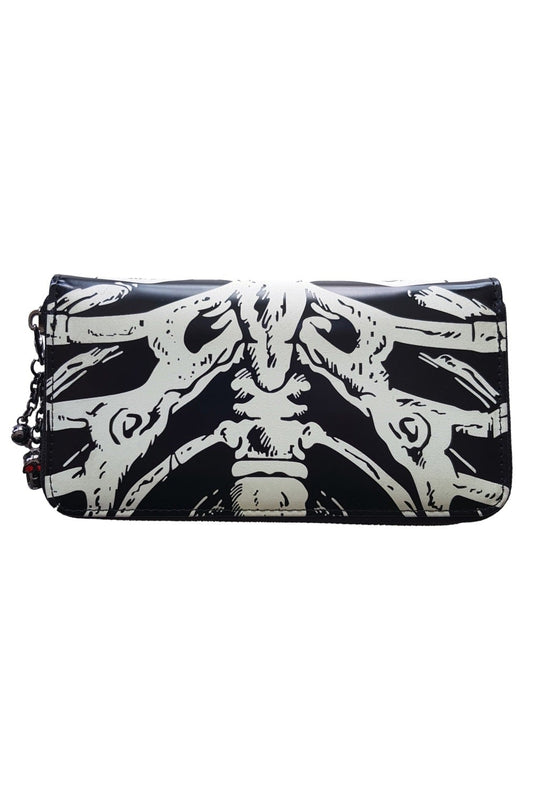 Ribcage print purse