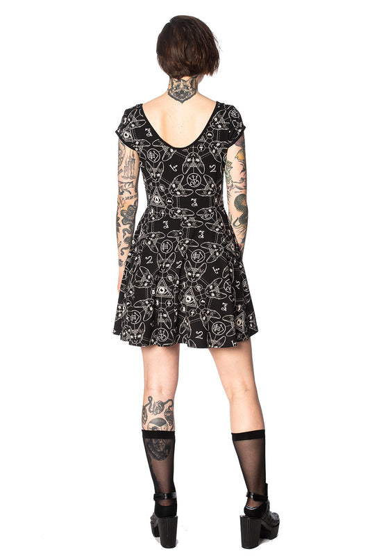 Banned Alternative Teen Goth Cat Dress