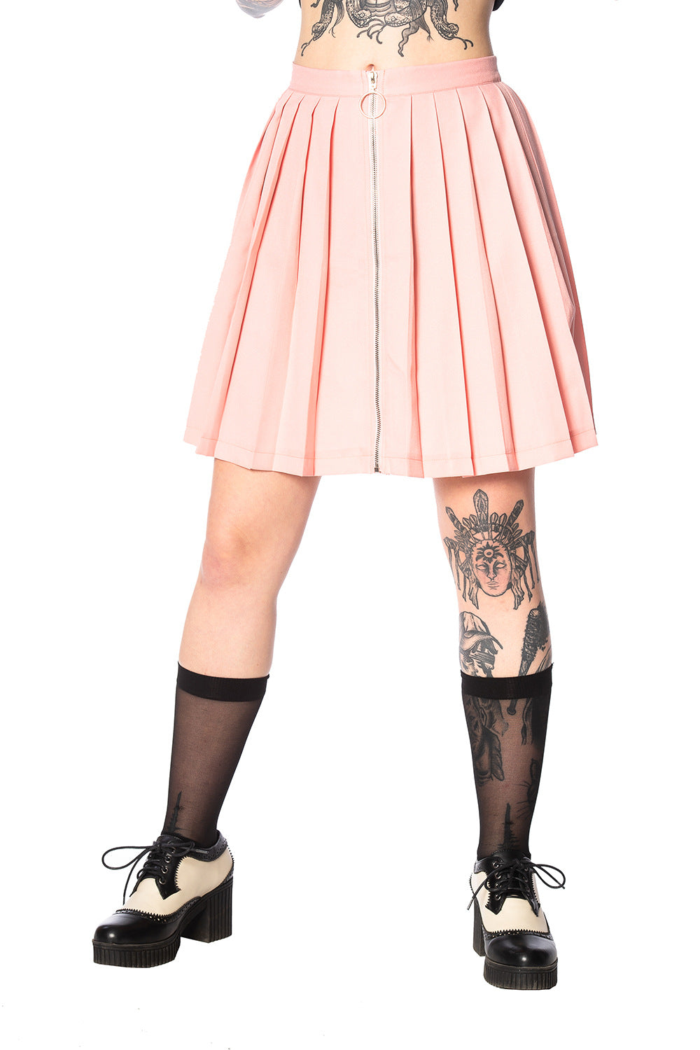 Banned Alternative Urban Vamp Pleats Skirt