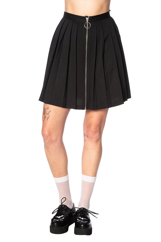 Banned Alternative Urban Vamp Pleats Skirt