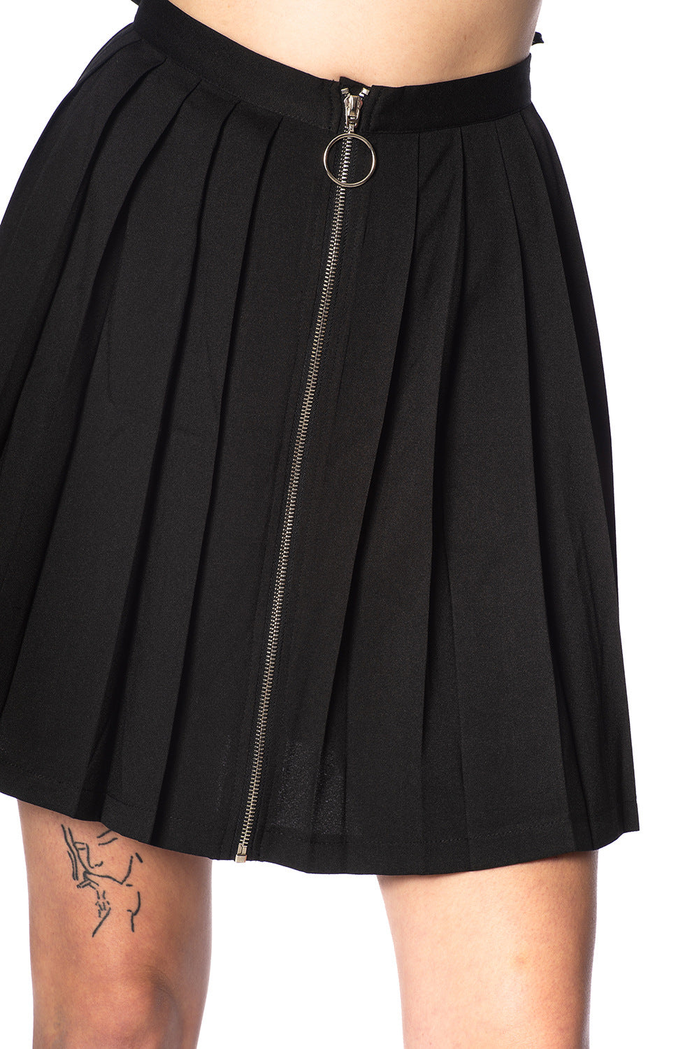 Banned Alternative Urban Vamp Pleats Skirt