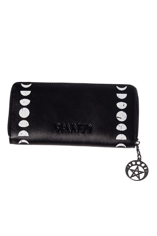 Banned Alternative Black Tanith Moon Phase Wallet