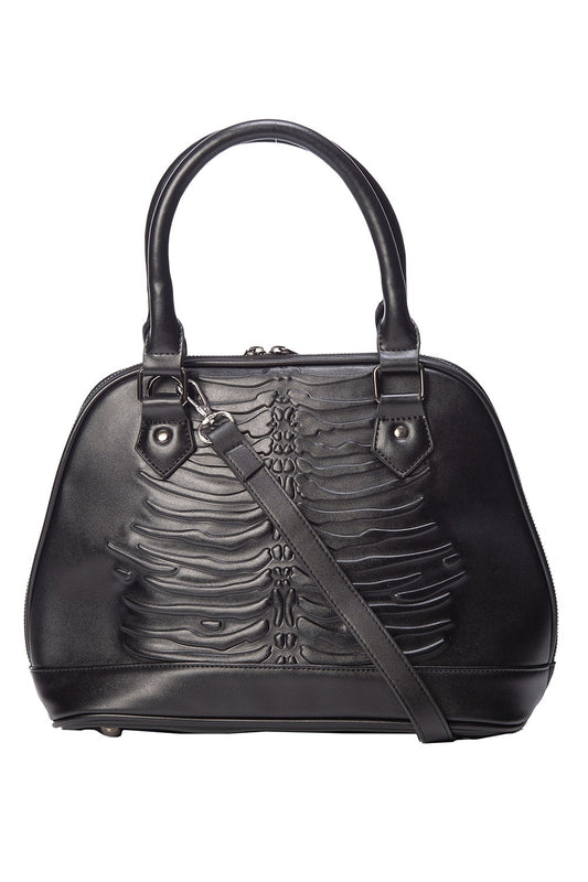 Banned Alternative Umbra Emboss Bowler Bag