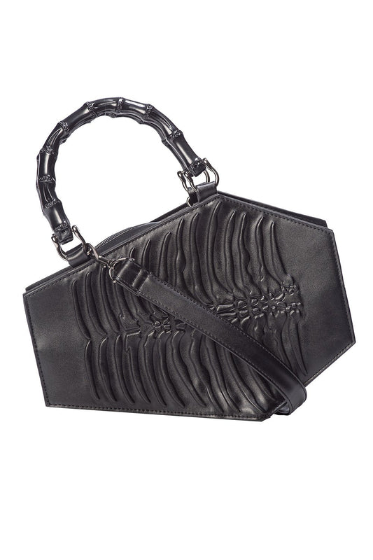Banned Alternative Amaranth Emboss Coffin Bag