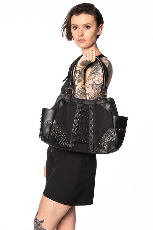 Banned Alternative Black Annabel Lee Trapeze Bag