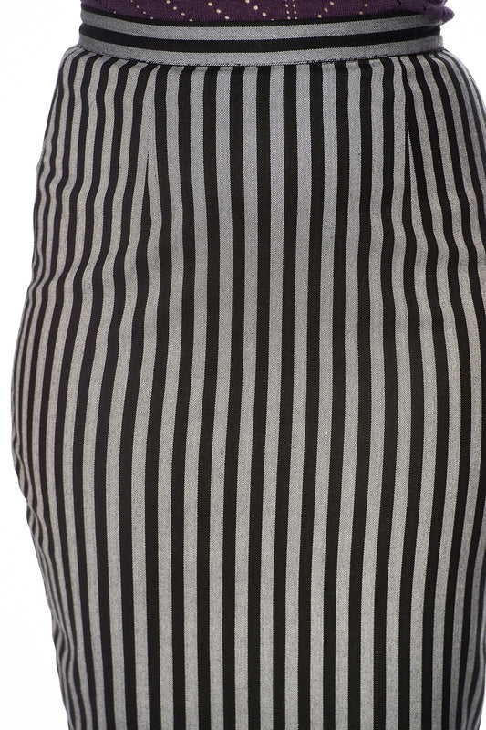 Banned Alternative Grey Lines Skirt