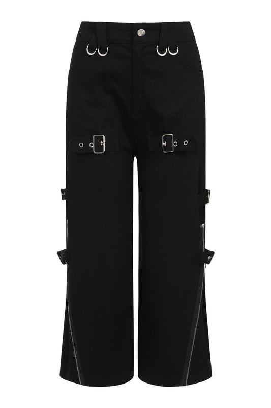 Banned Alternative Tanith 3/4 Length Straight Cut Trousers
