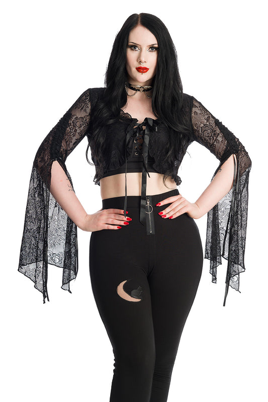 Banned Alternative MORTICIA LACE TOP
