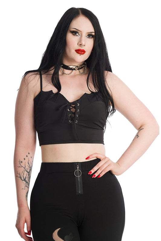Banned Alternative Bernia Batwing Crop Top