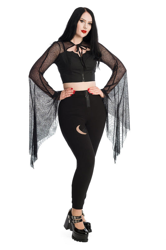 Banned Alternative Bellamira Extreme Sleeve Gothic Top
