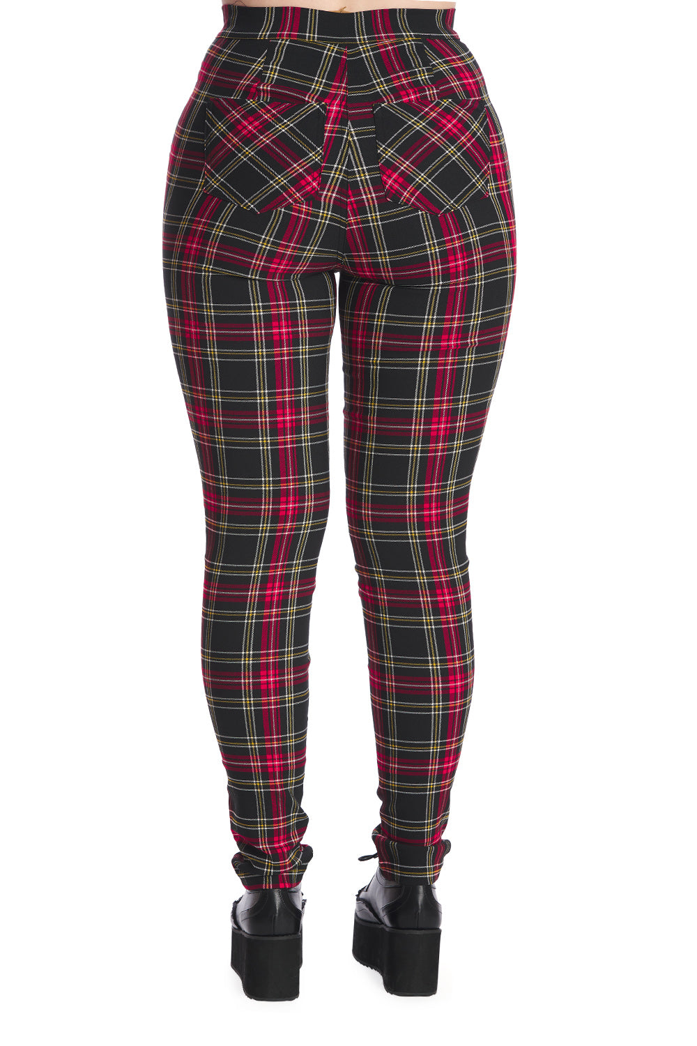 Banned Alternative Check Me Out Tartan Style Trousers