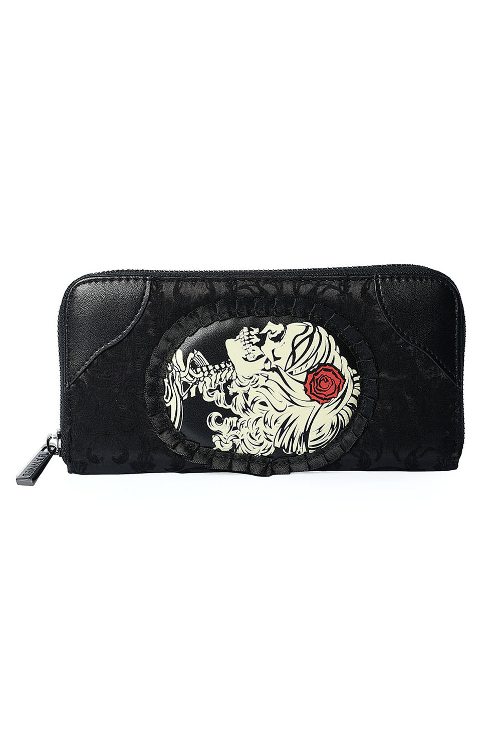 Banned Alternative Vine Black Cameo Lady Lace Wallet
