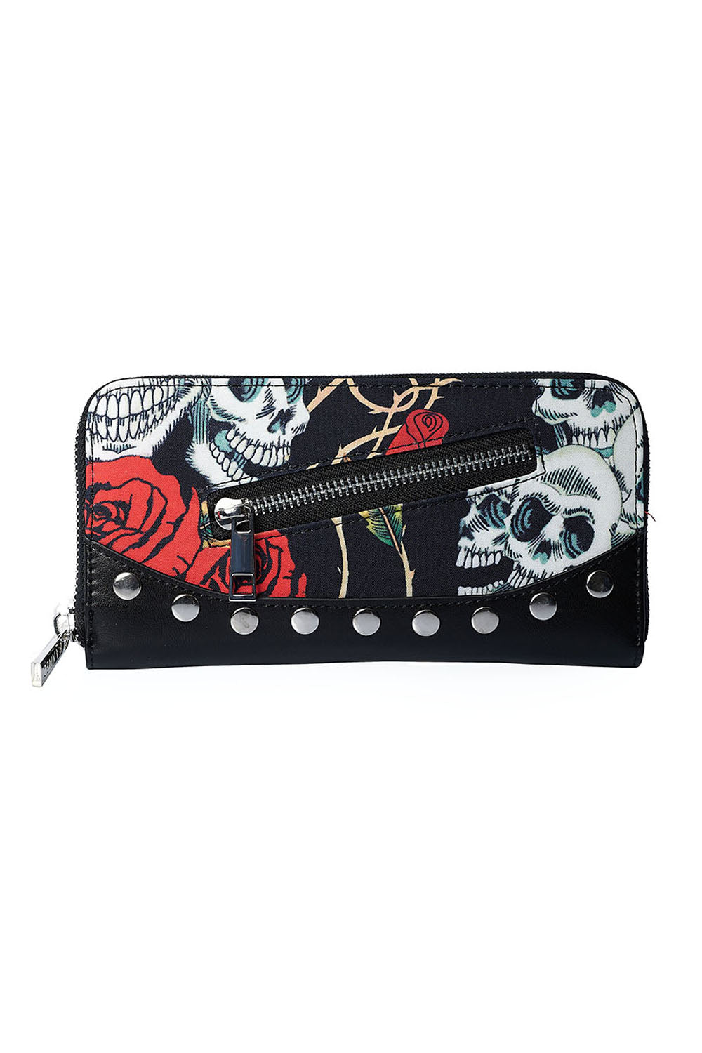 Banned Alternative Skull and Roses Wallet