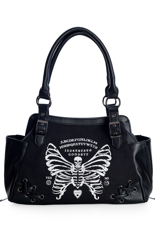 Banned Alternative Skeleton Butterfly Slouch Bag