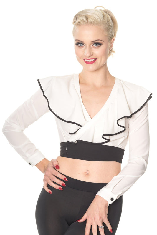 Banned Alternative Classy Dame Wrap Top