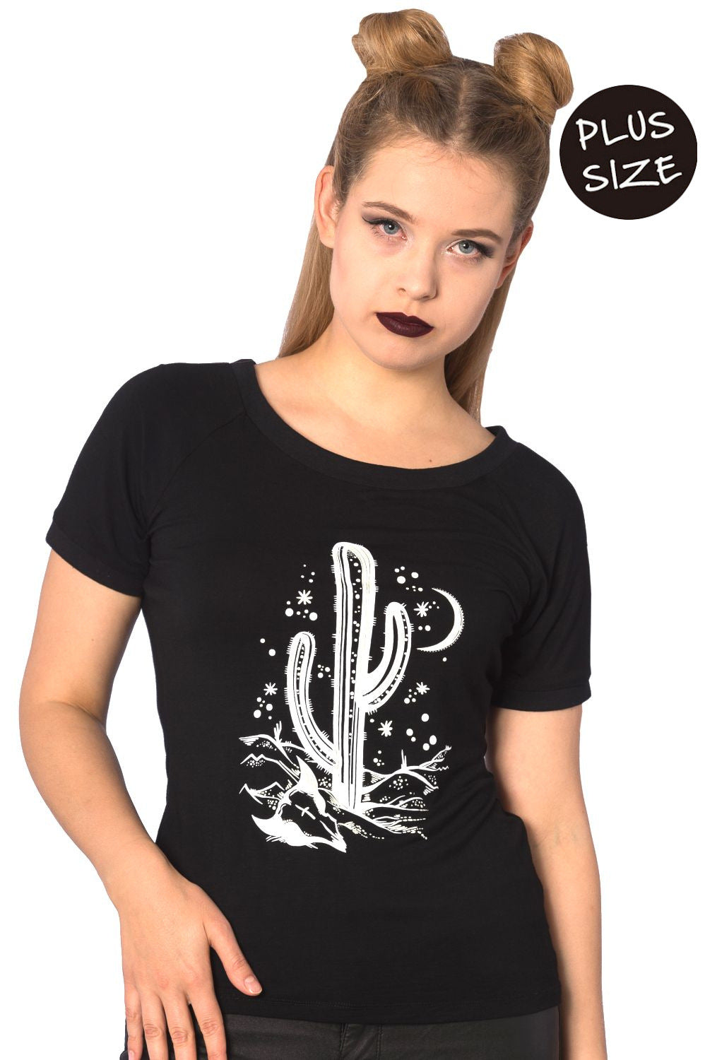 Banned Alternative Cosmic Cactus Raglan Top