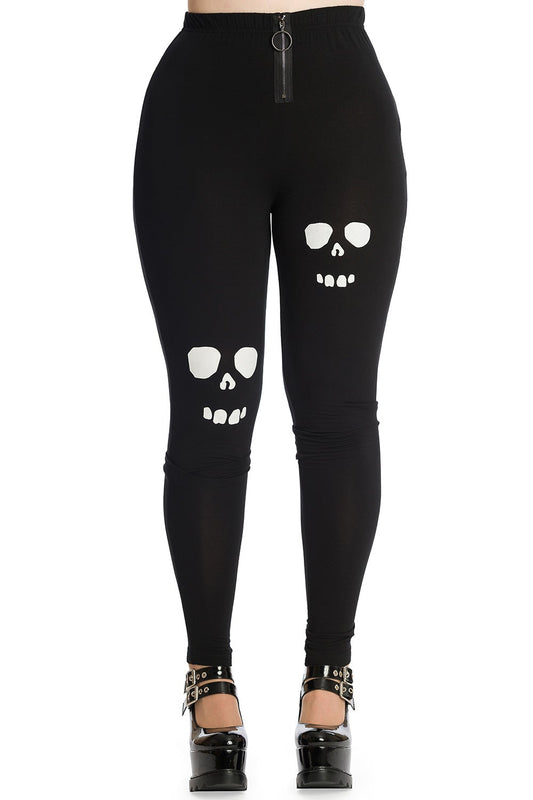 Banned Alternative Dead Souls Black High Waisted Leggings