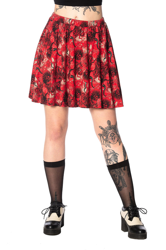 Banned Alternative Mad Dame Skater Skirt