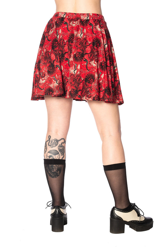 Banned Alternative Mad Dame Skater Skirt