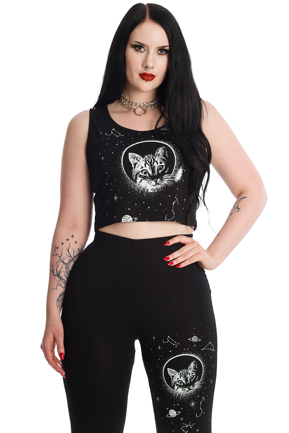 Banned Alternative Space Kitty Crop Top